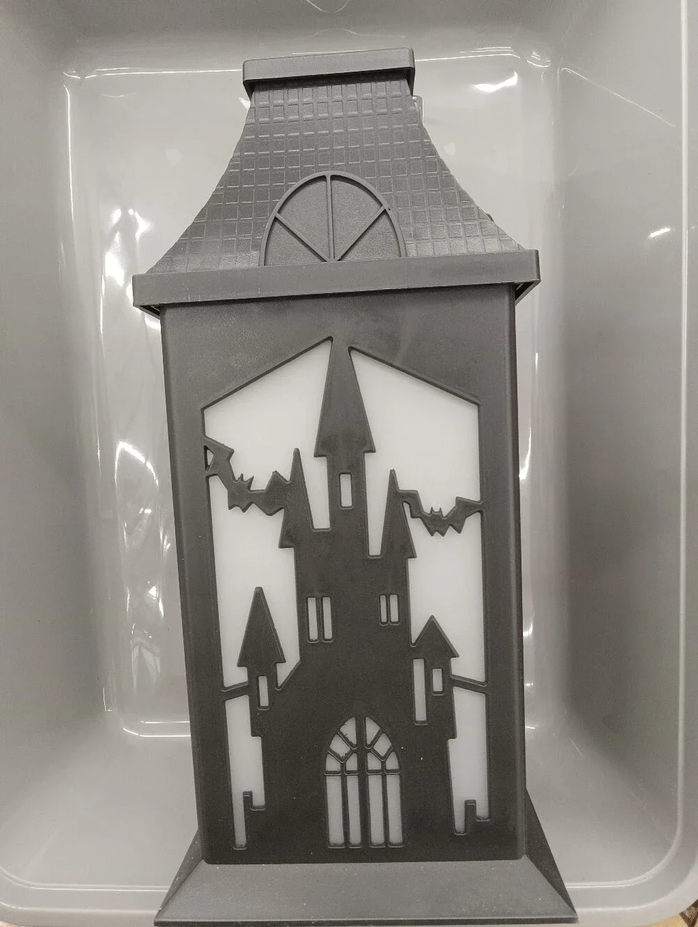 Black Haunted Castle LED Lantern -